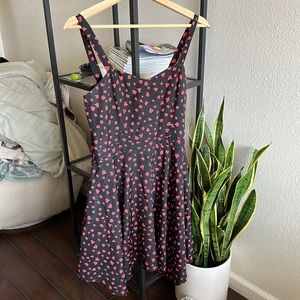 Red and Black Dress